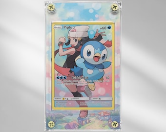 Piplup #239 - Cosmic Eclipse - Sun & Moon Era - Pokemon Extended Artwork Protective Card Display Case
