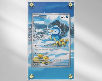 Piplup #098 - Phantasmal Flames - Pokemon Extended Artwork Protective Card Display Case