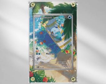 Oshawott #105 - White Flare - Pokemon Extended Artwork Protective Card Display Case