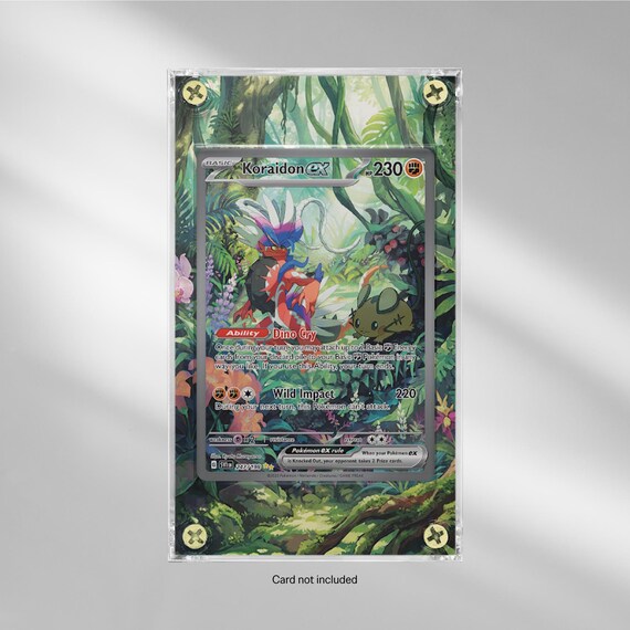 pokémon koraidon card Ex #247 - Scarlet & Violet - Pokemon Extended Artwork Protective Display Case Dragon / 140 / Basic Attack 1 Koraidon ex - Pokemon TCGL