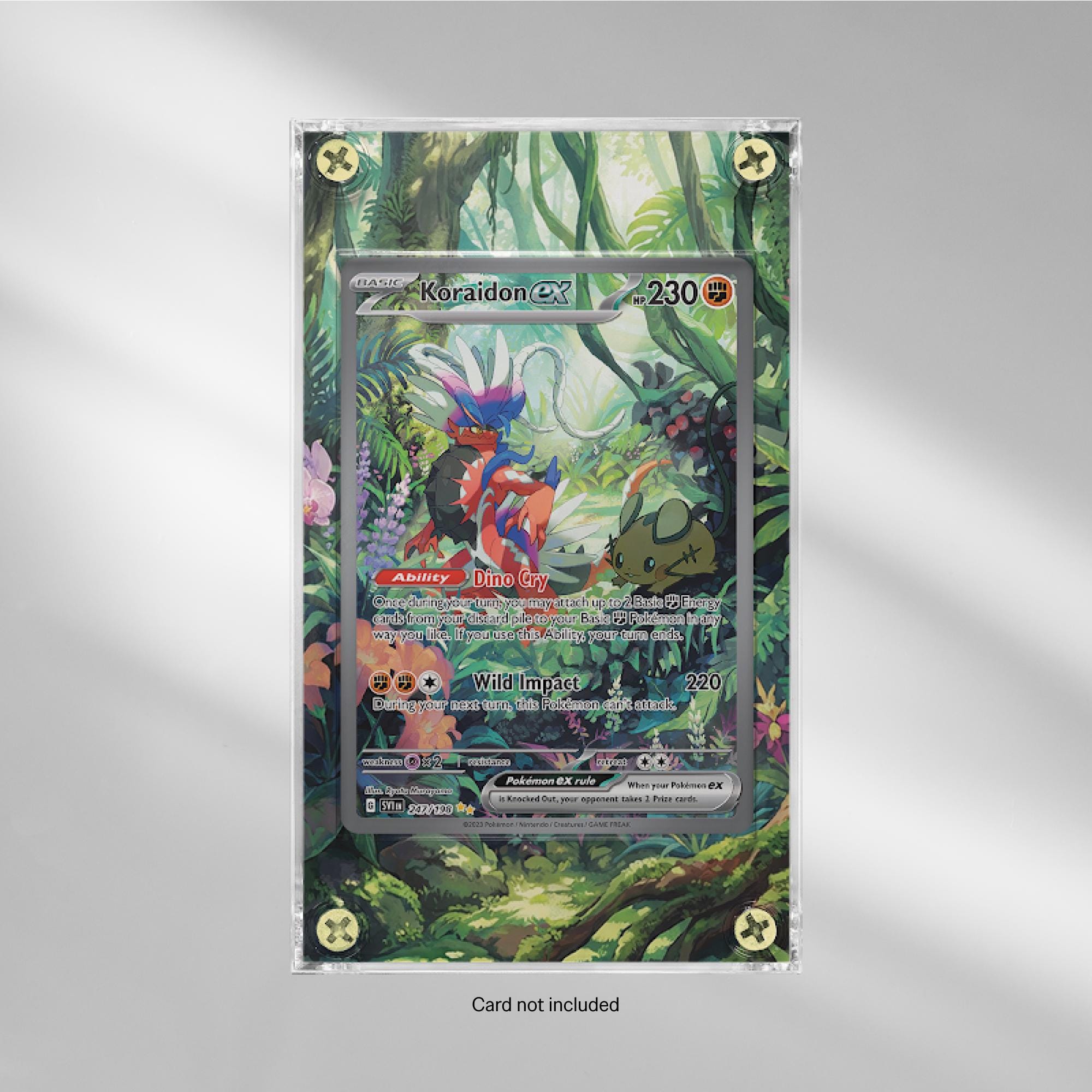 koraidon ex pokemon card #247 - Scarlet & Violet you may attach up to 2 Basic Fighting Energy cards from your discard pile to your Basic Fighting Pokémon in any way you like Koraidon ex - PTCGL Code