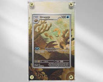 Omanyte #180 - 151 (MEW) - Pokemon Extended Artwork Protective Card Display Case
