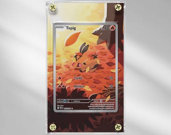 Tepig #096 - White Flare - Pokemon Extended Artwork Protective Card Display Case