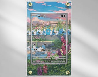 Swablu PAR #213 - Paradox Rift - Scarlet & Violet - Pokemon Extended Artwork Protective Card Display Case