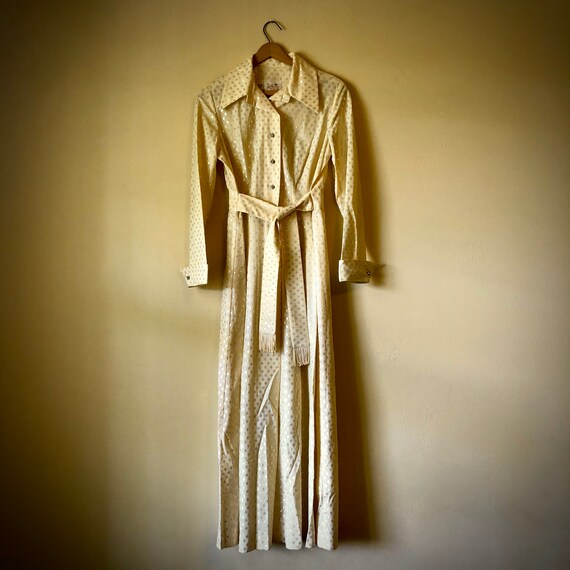 Leslie Faye 1970’s Hostess Maxi Dress