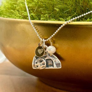EMPTY TOMB He is Risen Serling Silver Religious Necklace RL1