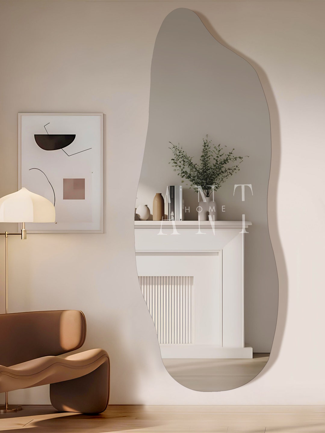 Perfect Irregular Mirror, Asymmetrical Mirror, Vanity Mirror, Mirror ...