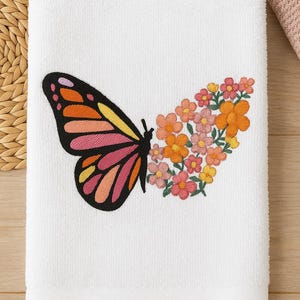Schmetterling Blumen Stickerei Bundle – 2 verschiedene Designs – 13x20 und 16x25 Hoop – digitale Maschinenstickerei