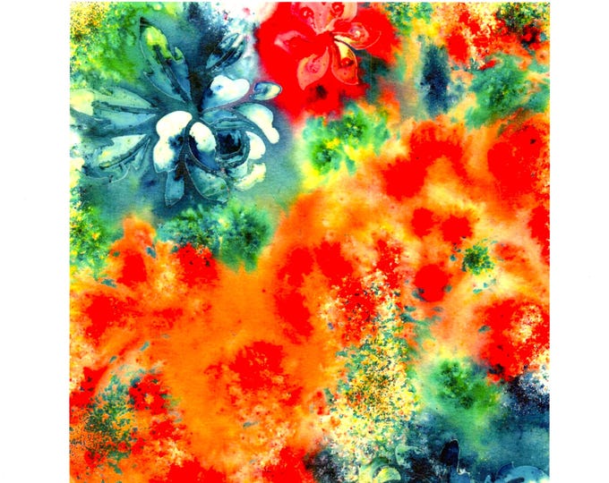 Fine Art Print of Orginal Watercolor Flowers