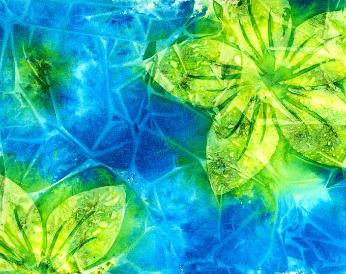 Lilies Watercolor Mixed Media Original Painting Giftable