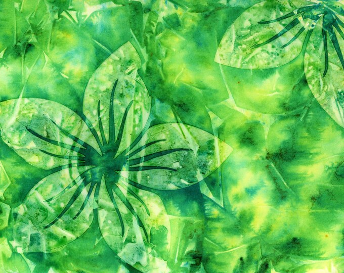 Floral Chrysanthemums Watercolor Mixed Media Original Painting Batik Collection