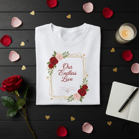 Pinky Promise Hands & Roses PNG, Wedding Anniversary Design (Digital Download)