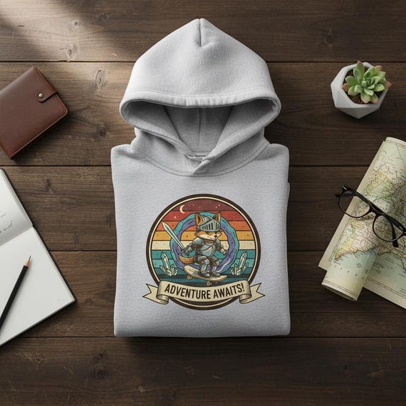 Knight Fox Skateboard Art | Retro Gamer Badge (Digital Download)