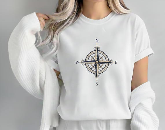 Vintage Compass Rose PNG, Nautical Chart Clipart