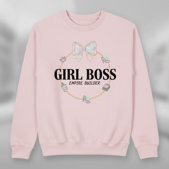 Girl Boss Empire Builder Logo, Chic Business Branding (Digital Design)