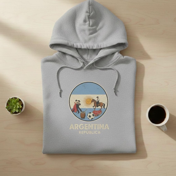 Vintage Argentina Flag Badge PNG | Retro Travel Souvenir (Digital Download)