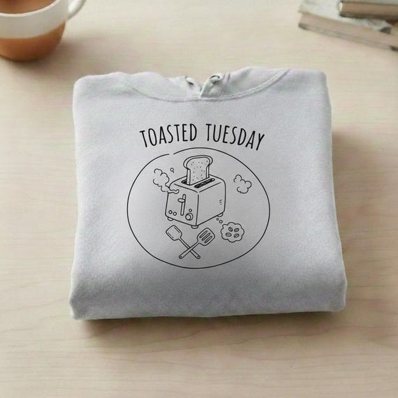 Toasted Tuesday Toaster SVG | Retro Kitchen Line Art (Digital Download)