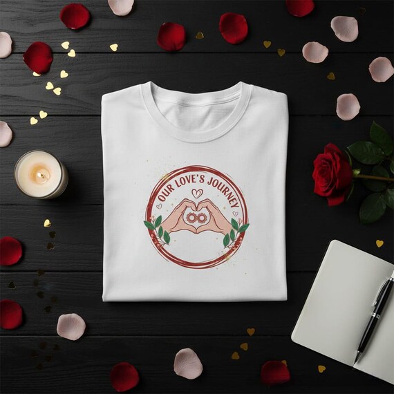 Infinity Heart Gears PNG, Romantic Couple Design (Digital Download)