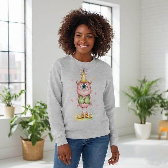 Pink Monster Party Shirt - Watercolor Floral Vest, Whimsical Birthday Top