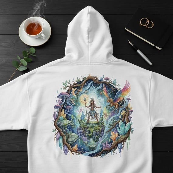 Mystic Shaman Watercolor Clipart | Fantasy Portal PNG (Digital Download)