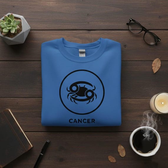 Cancer Zodiac Sign PNG | Minimalist Crab Line Art (Digital Download)