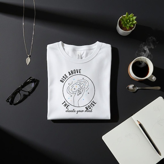 Rise Above Noise Galaxy Hand PNG, Spiritual Art (Digital Download)