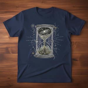 Mystical Hourglass PNG, Galaxy Sand Timer, Dark Academia Clipart (Digital Design)