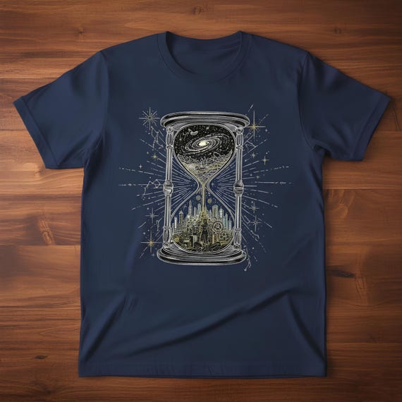 Mystical Hourglass PNG, Galaxy Sand Timer, Dark Academia Clipart (Digital Design)