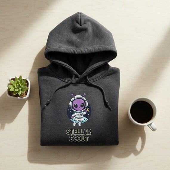 Alien Astronaut PNG | Kawaii Space Explorer Sticker (Digital Download)