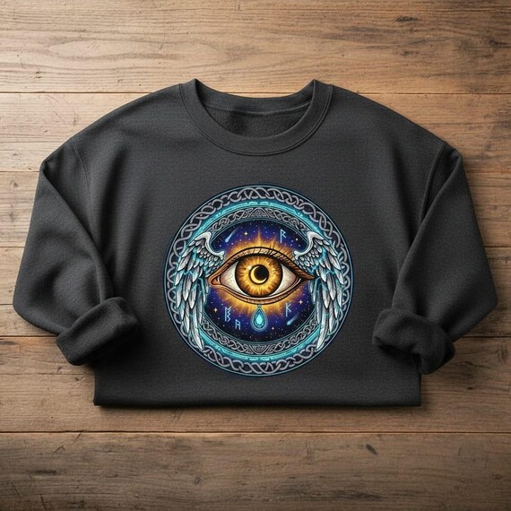 Mystic Winged Eye PNG | Celtic Knot, Runes, Occult Symbol (Digital Download)