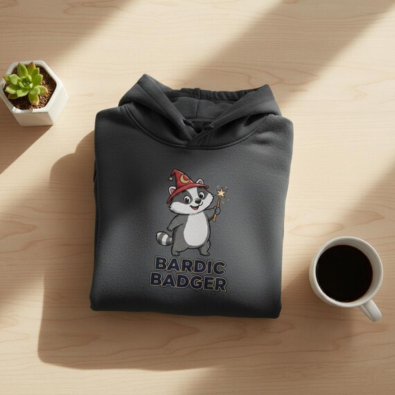 Bardic Badger PNG | Wizard Animal Clipart for DnD (Digital Download)