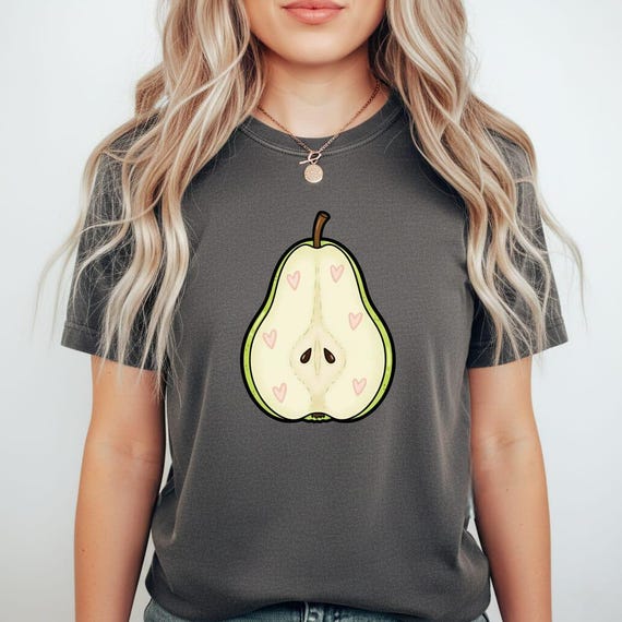 Kawaii Jackfruit PNG – Tropical Heart Motif Illustration (Digital Download, Sublimation Use)