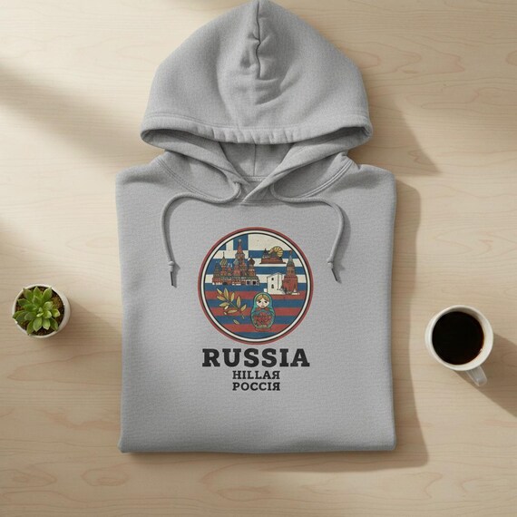 Vintage Russia Travel Badge PNG | Moscow Landmark Souvenir (Digital Download)