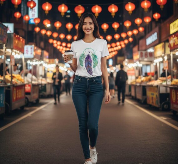 Watercolor Feather Trio Clipart, Purple Teal Boho Design (PNG Digital Download)