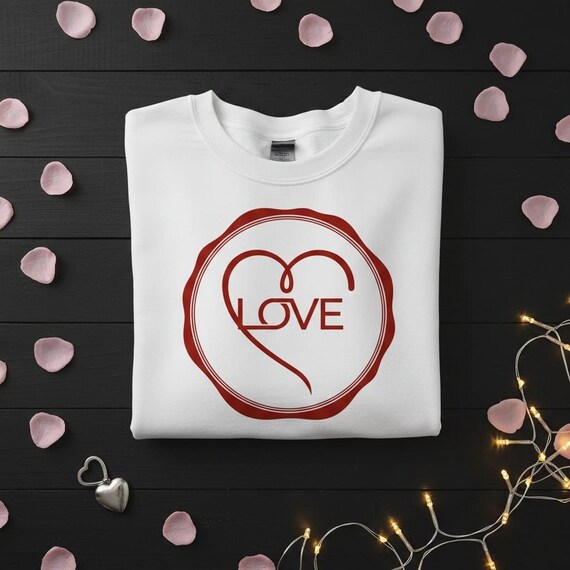 Love Wax Seal PNG, Minimalist Heart Design (Digital Download)