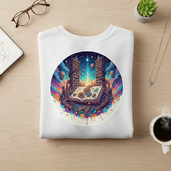 Steampunk Library PNG | Fantasy Book, Balloons Art (Transparent BG)