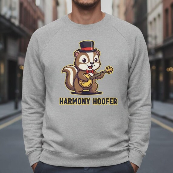 Banjo Squirrel Graphic Tee - Whimsical Folk Music Shirt