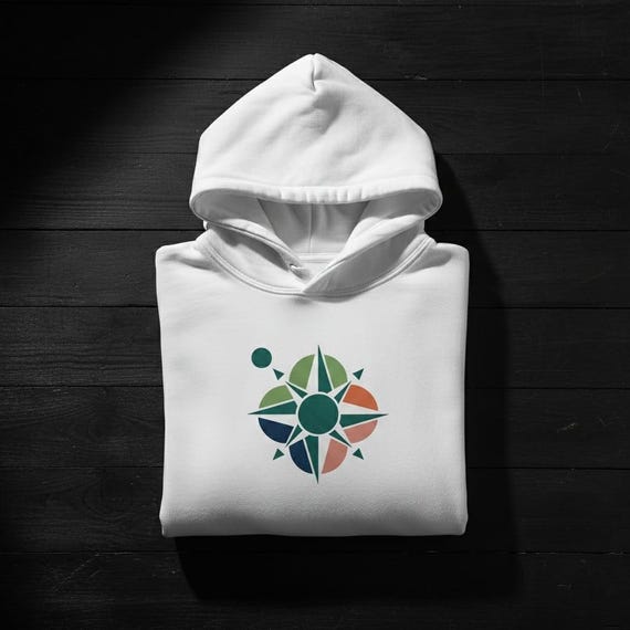 Abstract Compass PNG: Boho North Star Clipart (Digital Download)