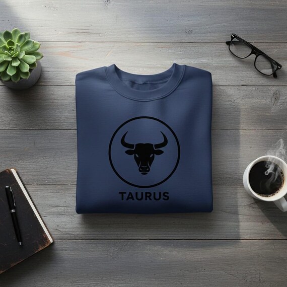 Taurus Zodiac PNG | Minimal Line Art Bull Head, Astrology Circle Badge, High-Resolution Printable Digital Download
