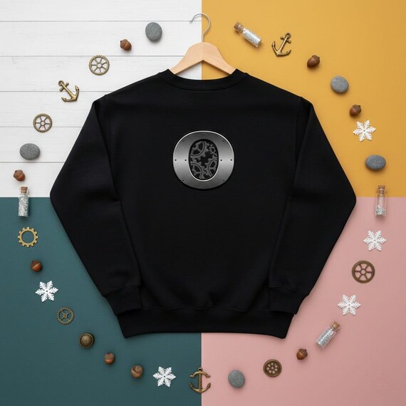 Steampunk Letter O PNG | 3D Metal Gear Monogram (Digital Download)