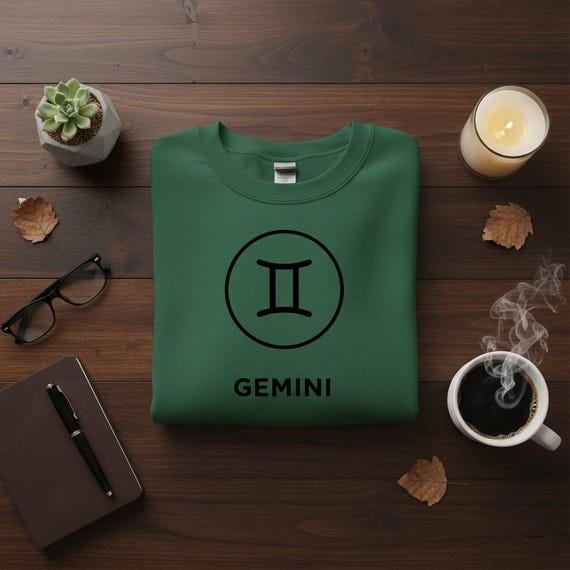 Gemini Zodiac PNG | Minimal Line Art Twins Symbol, Astrology Circle Badge, High-Resolution Printable Digital Download