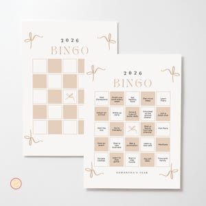 2026 Vision Board Bingo | Editable Template