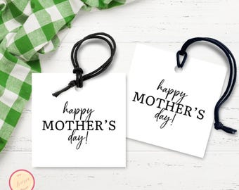 Minimalist Mother's Day Gift Tag - Printable Favor Tags (PDF)