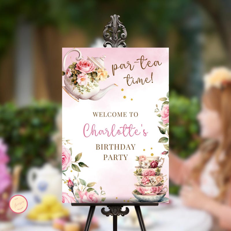 Tea Party Banner - Etsy