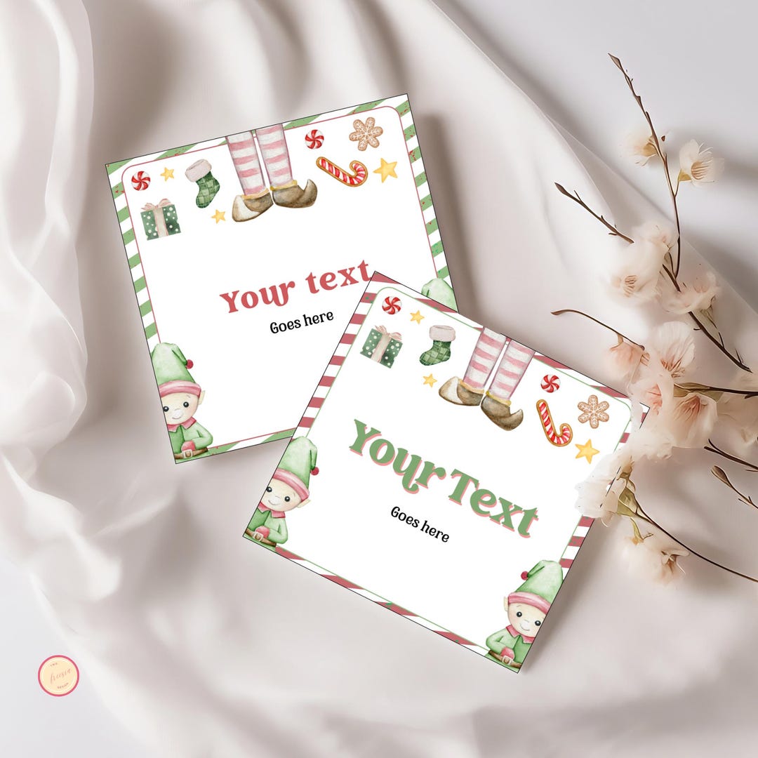 Elf Yourself Note Editable Elf Note Card Printable, Make Your Own Elf Notes | Instant ...