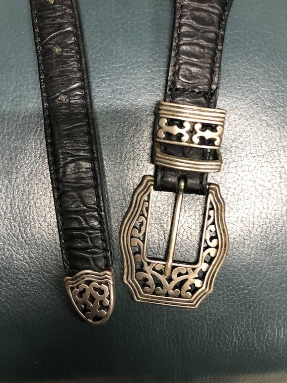 The Kooples Womens Cow Leather Black Belts / 100 Cm - Etsy display picture 2