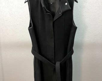 vintage Maje womens black wool coat size IT 40 / Large