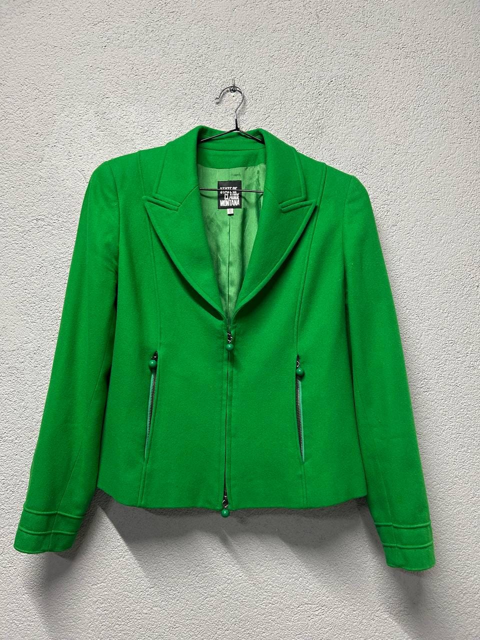 Claude Montana, vintage State of Claude Montana womens wool jackets 44 / 10 / M made in Italy