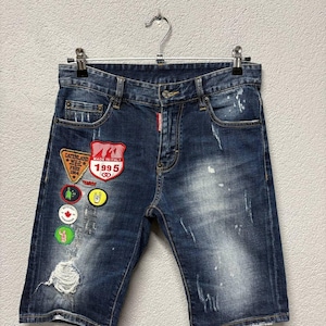 Dsquared2 slim jean mens shorts W 30 made in Italy