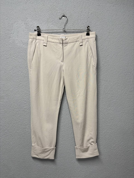 Brunello Cucinelli, Brunello Cucinelli womens wool pants biege size US 6 / S - M made in Italy